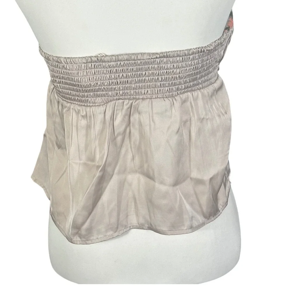 Free People Ember Glow Tube Top‎ NWT Women's Small Ivory Moon Glow Embroidered